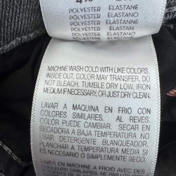 MOTHER The Swooner Supermoon Stripe Jeans Gray Wash Denim Size 26 - Picture 8 of 11